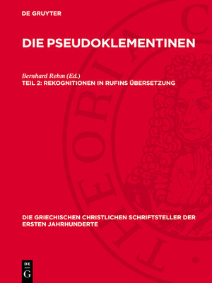 cover image of Rekognitionen in Rufins Übersetzung